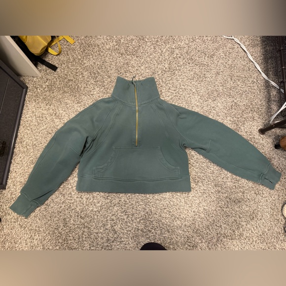 Scuba Oversized Funnel-Neck Half Zip medium forest xs/s - Picture 10 of 11